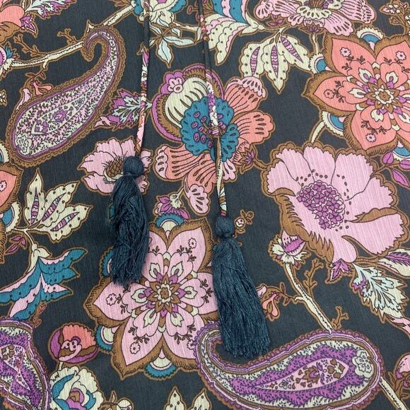 Anthropologie Storia Mini Dress Floral Print Boho Size Medium Romantic - Picture 8 of 15